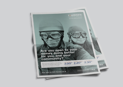 FirstOntario Newspaper Ad
